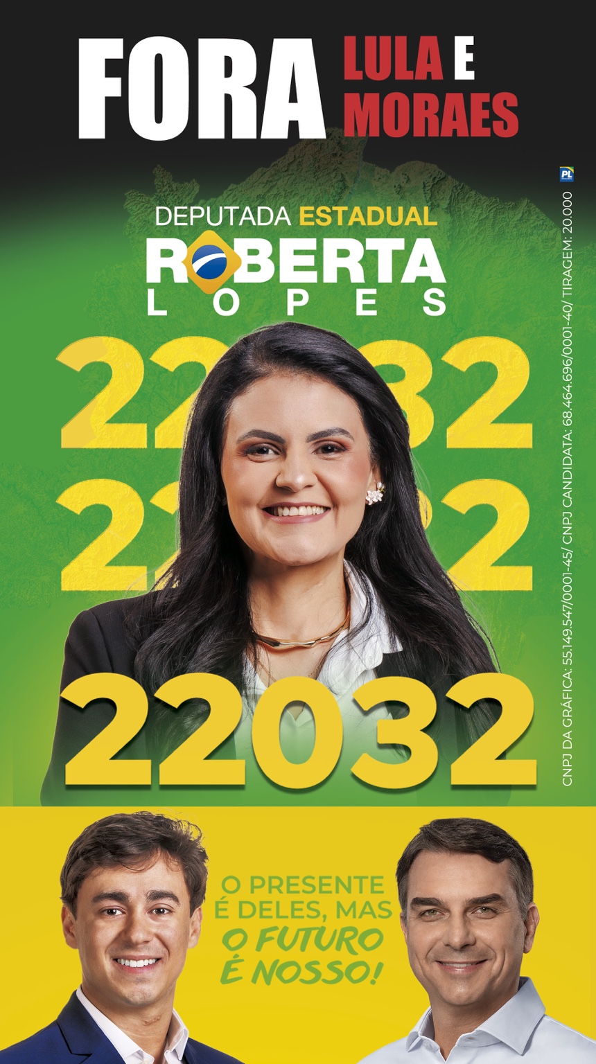 Roberta Lopes, candidata a deputada estadual, número 22032